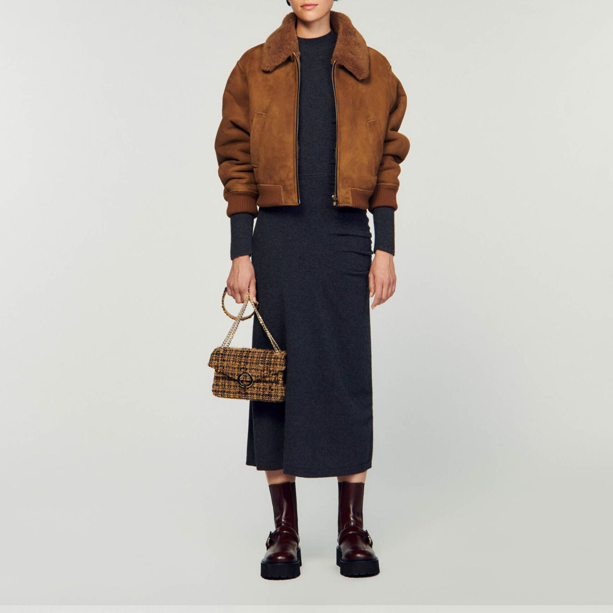 Robe longue en maille