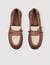 Mocassins en cuir brillant