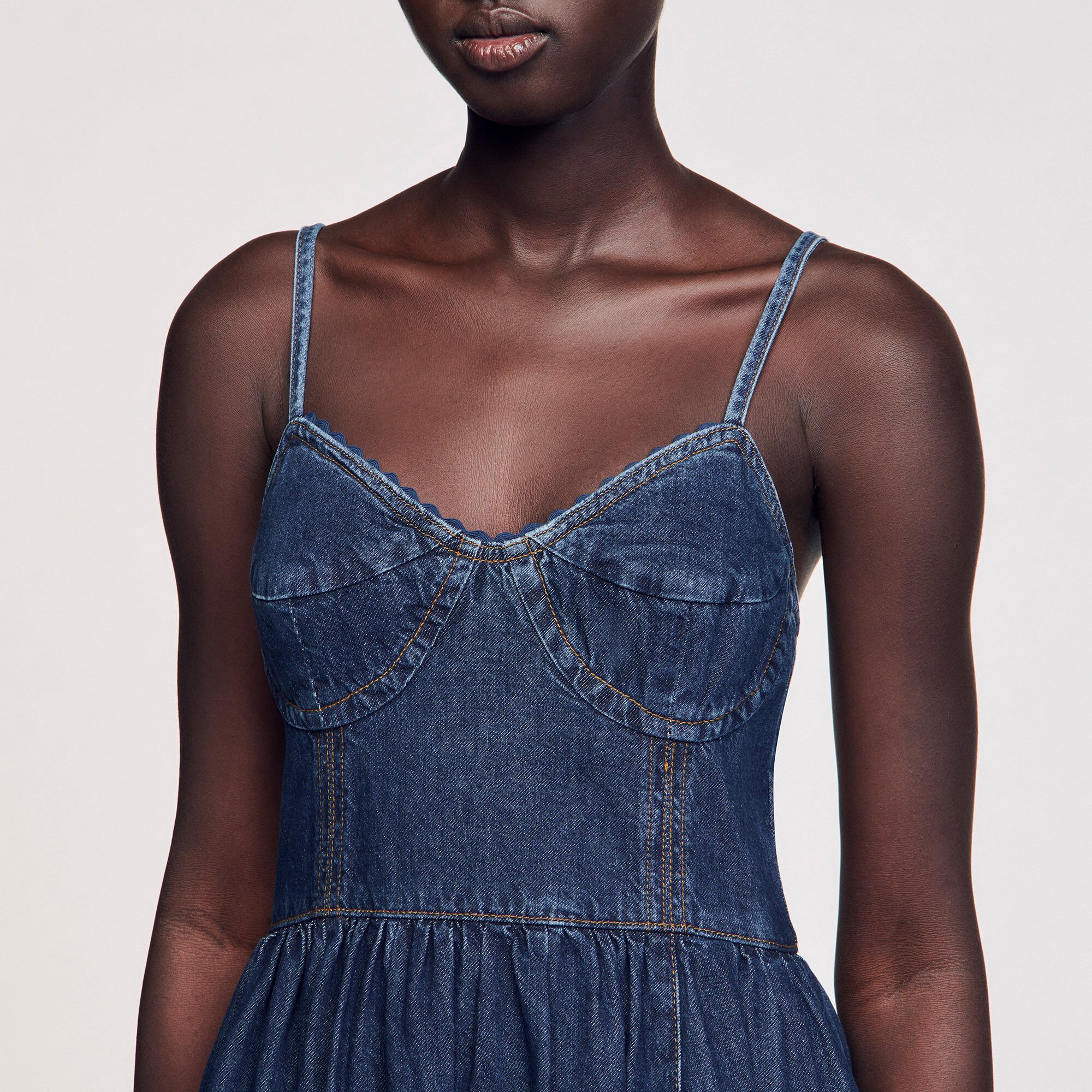 Robe midi en jean