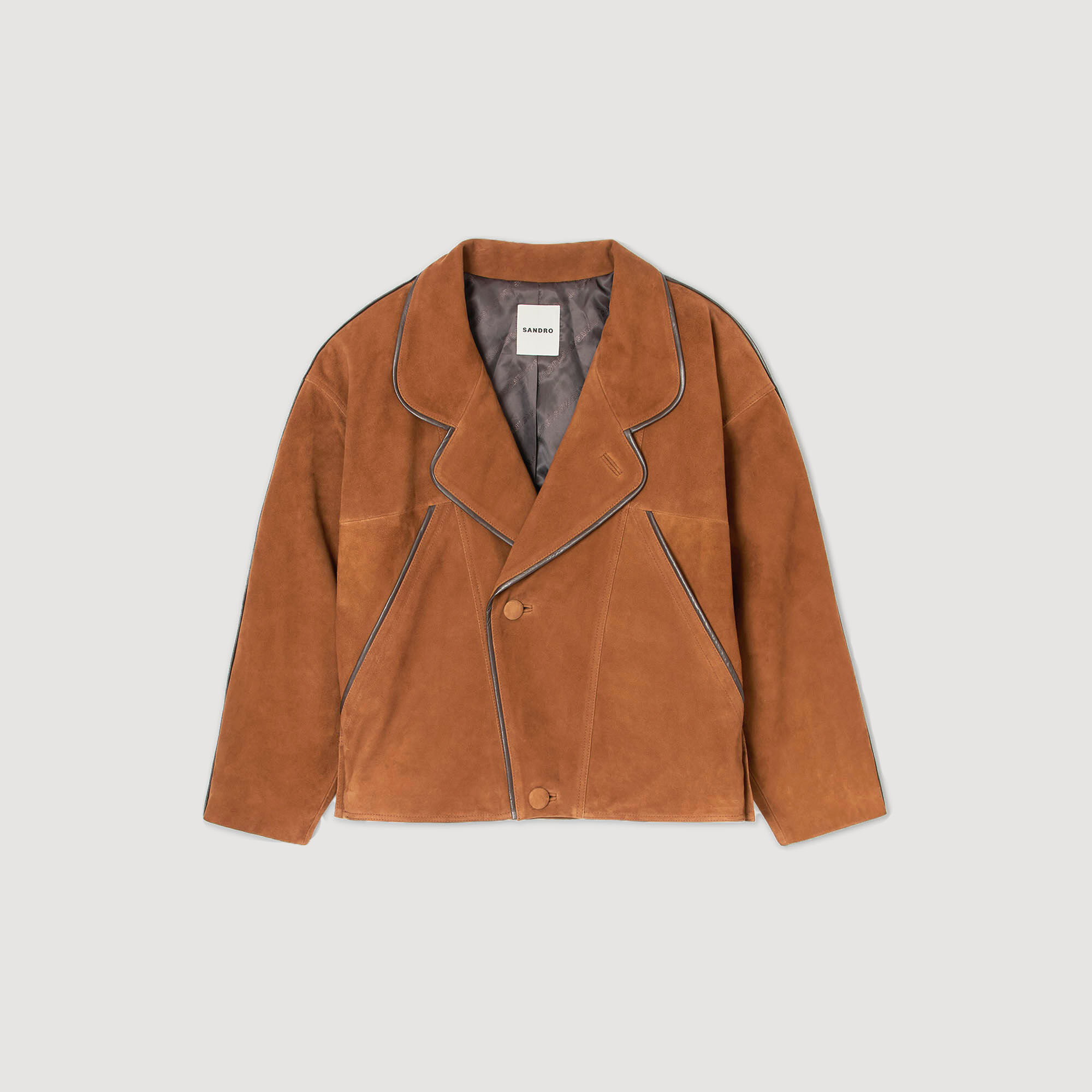 Blouson en daim oversize