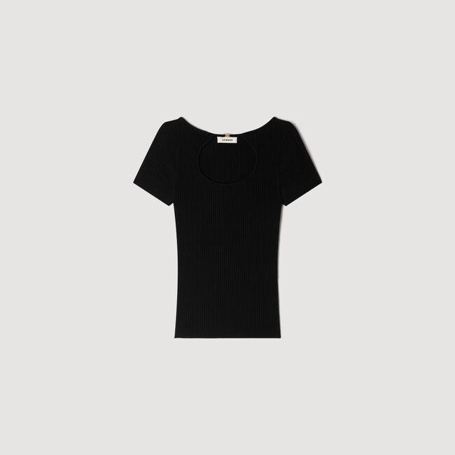 Pull &agrave; col ajour&eacute;