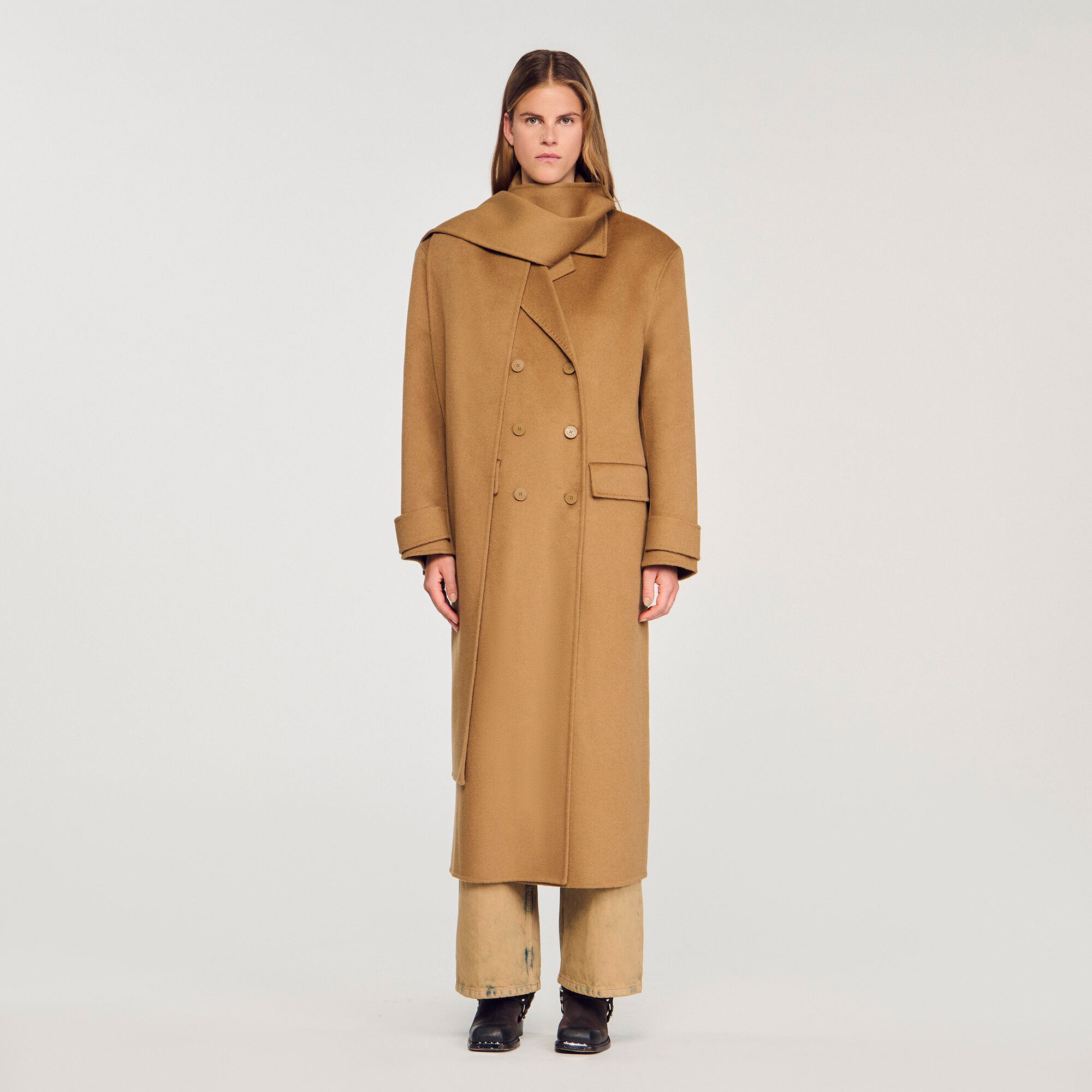 Manteau oversize en laine
