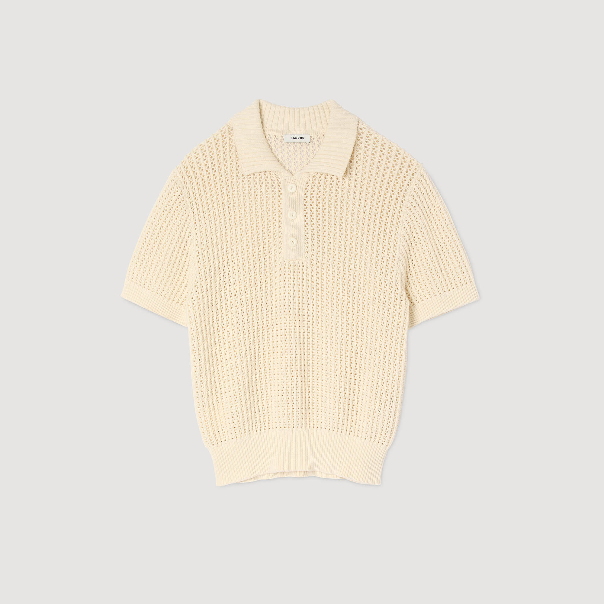 Polo en coton à col polo