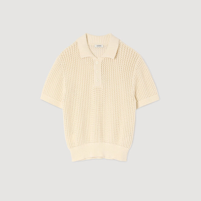 Polo en coton à col polo