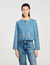 Blouson en denim strassé