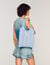 Sac en maille crochet bicolore