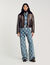Blouson surchemise en jean étoiles