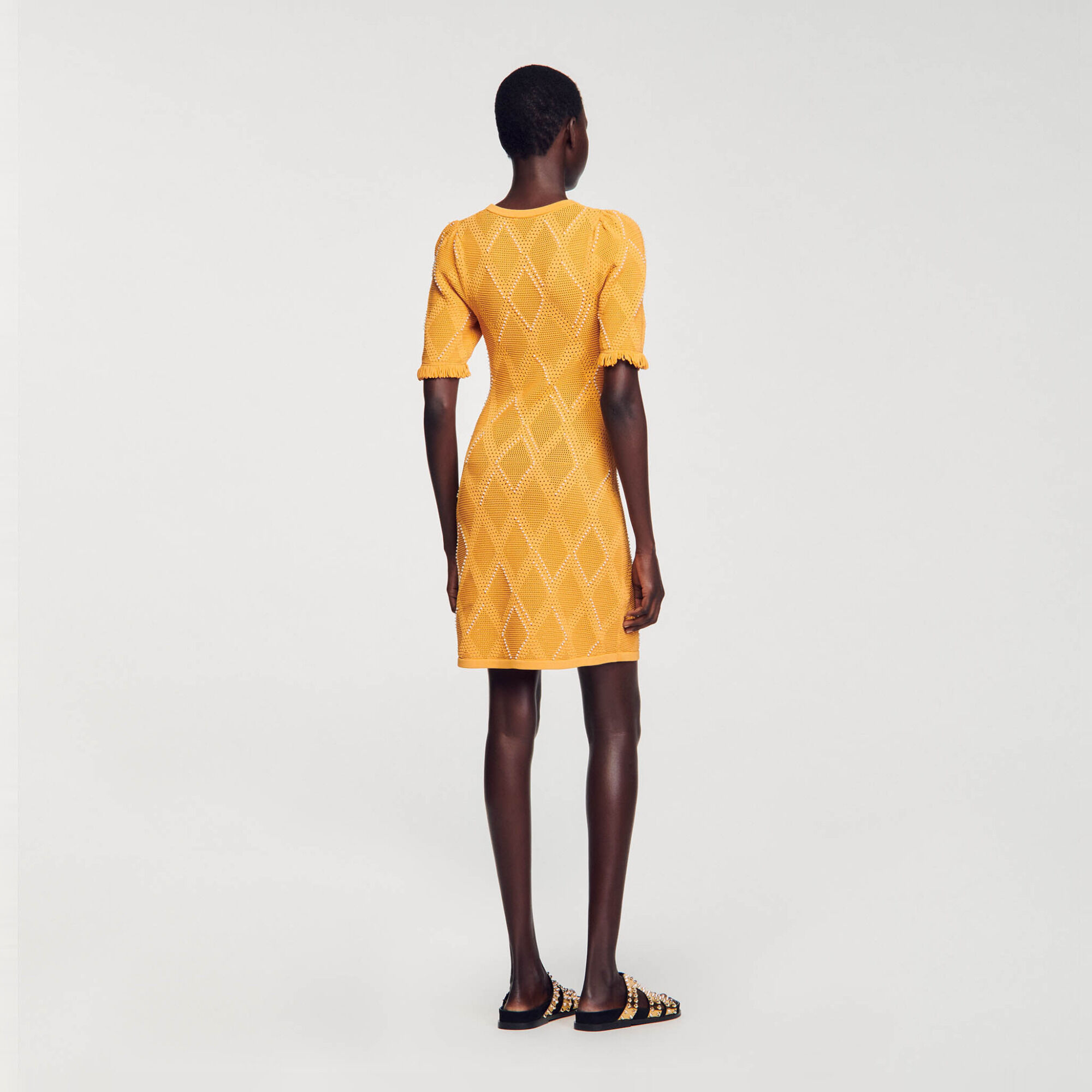 Robe courte en maille