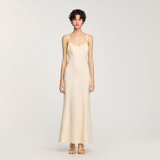 Robe longue à bretelles