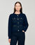 Cardigan à détails denim