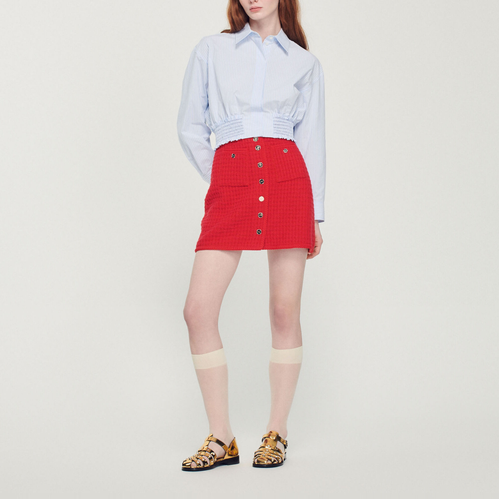 Jupe sandro rouge sales
