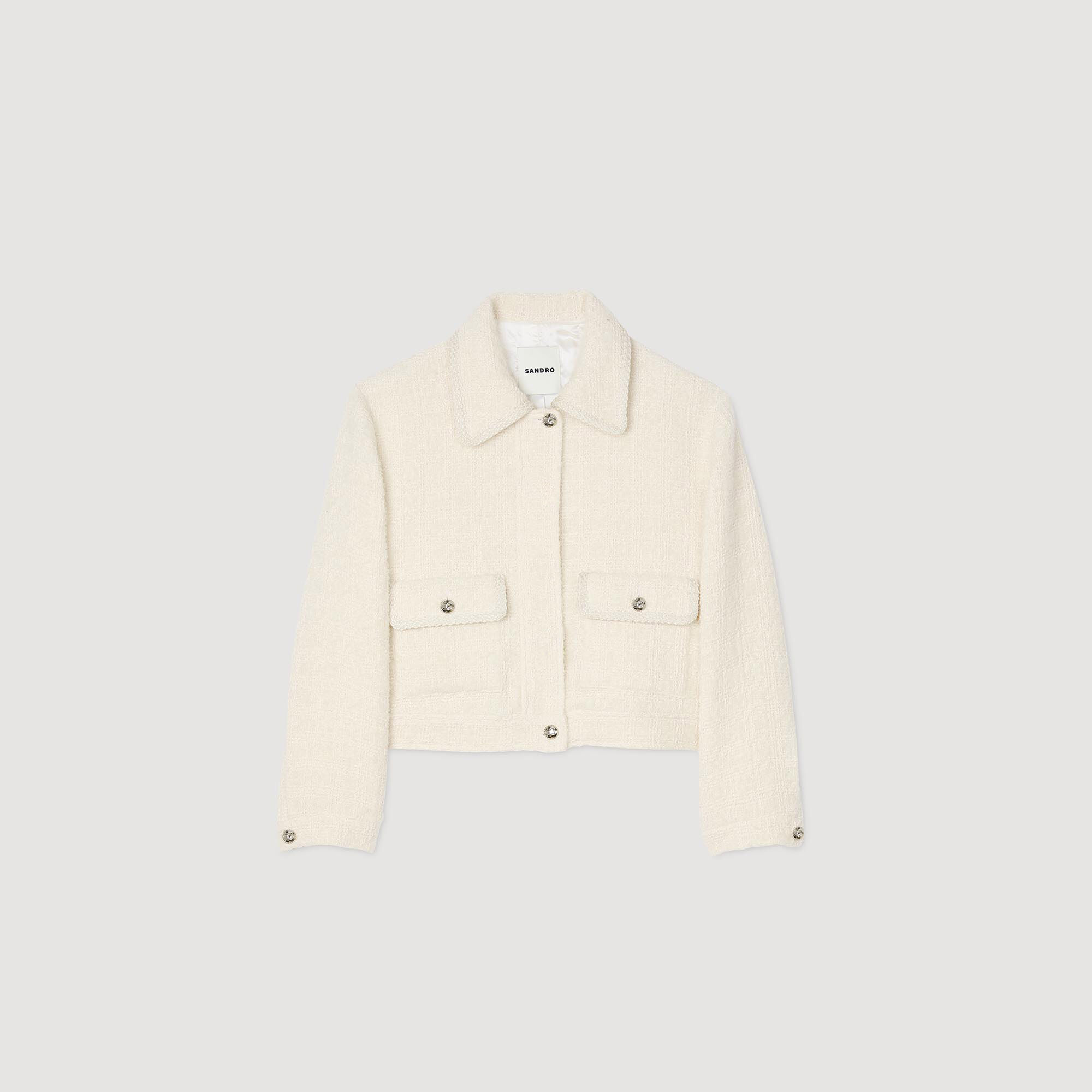 Veste courte en tweed
