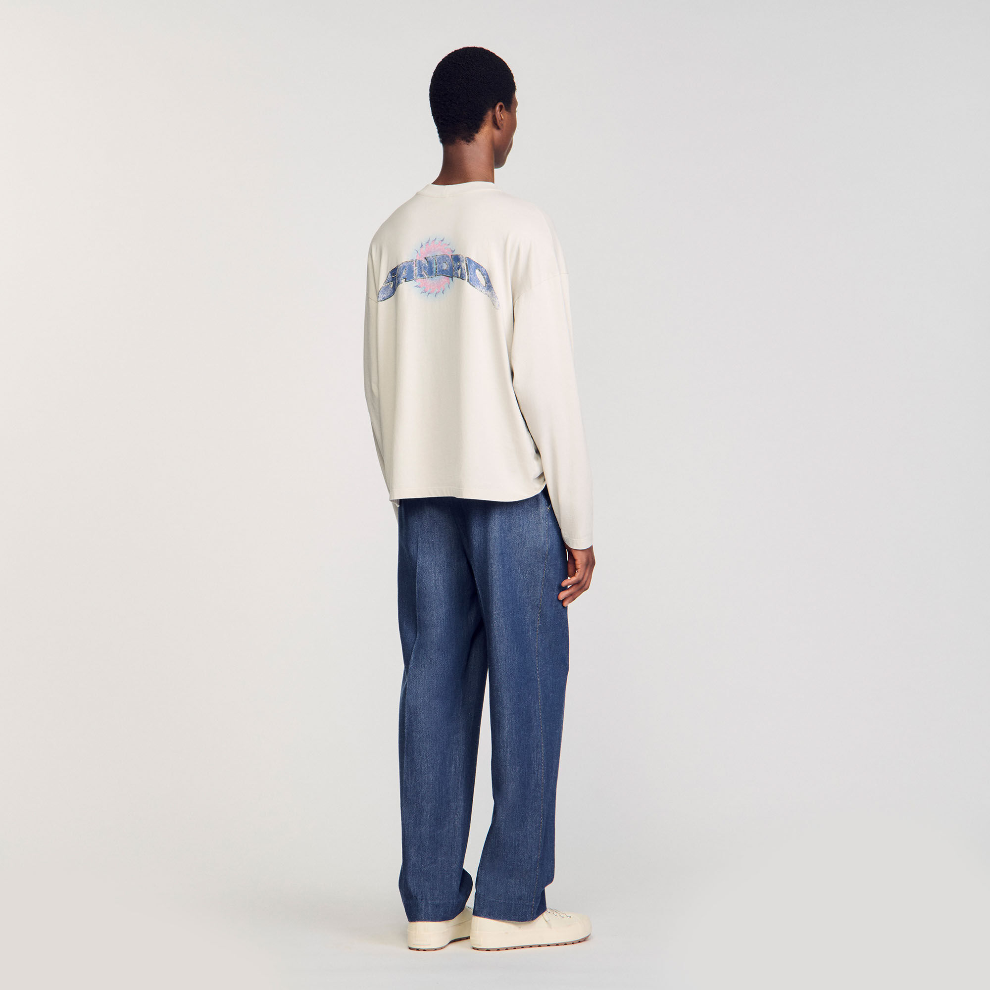 T-shirt à imprimé soleil