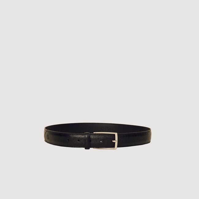 Ceinture en croute de cuir Saffiano