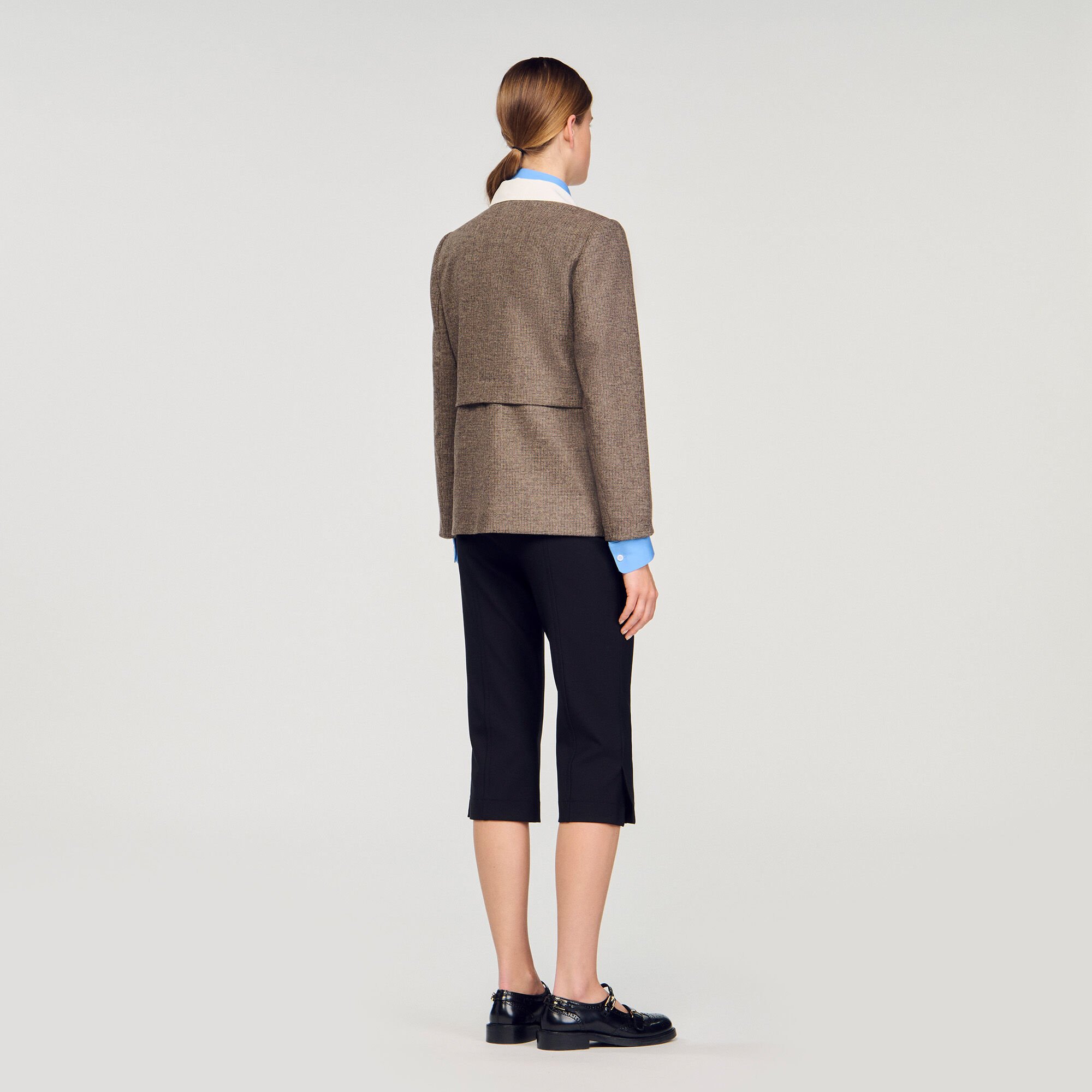 Veste de tailleur pied-de-coq 