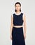 Gilet court bicolore