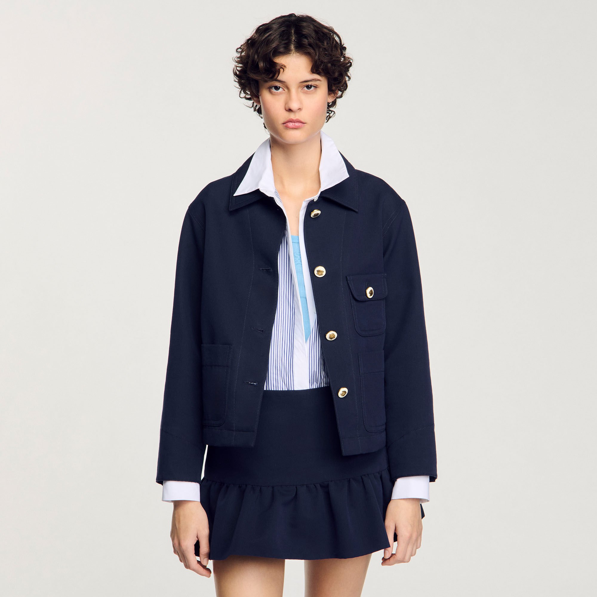 Blouson à boutons officier 