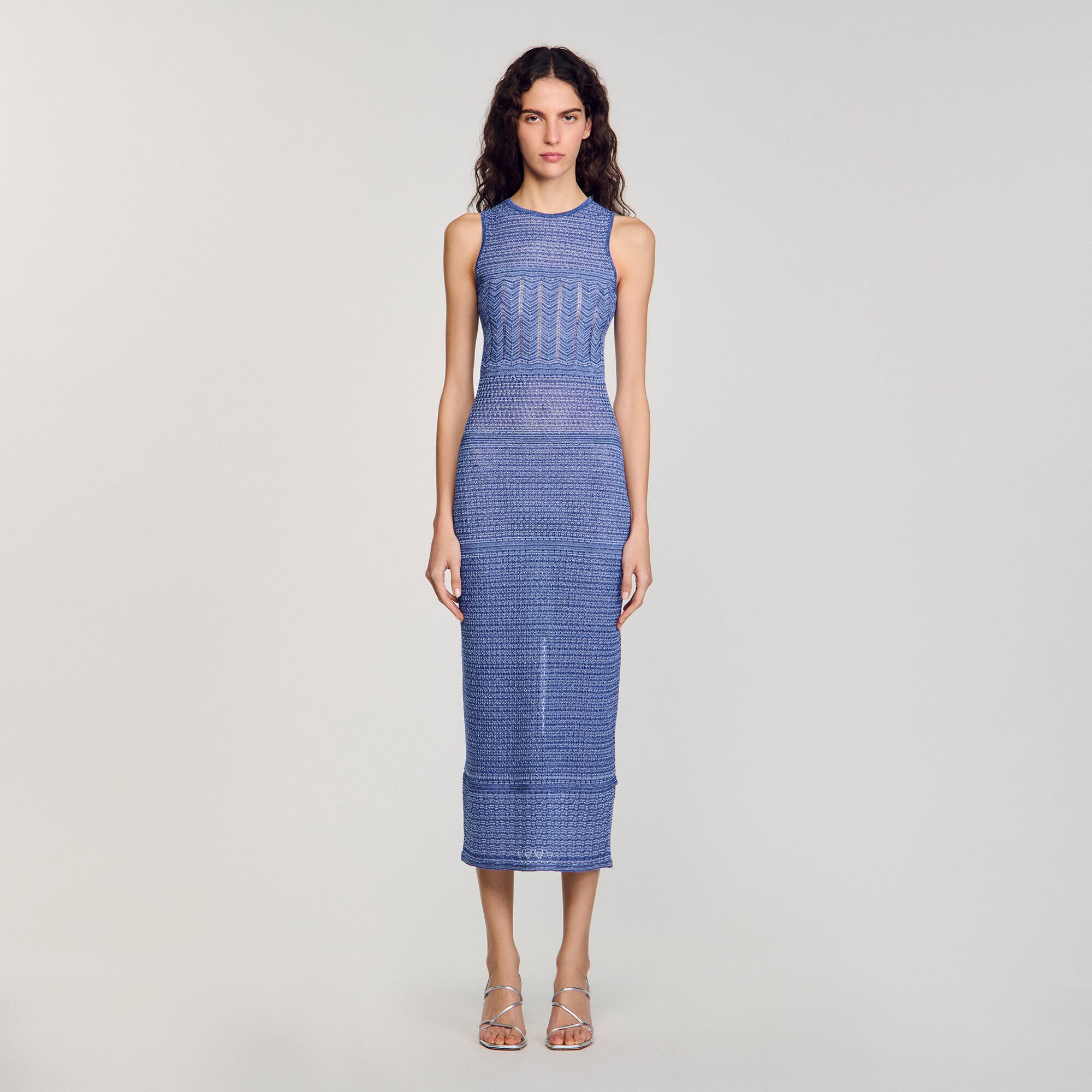 Robe midi en maille