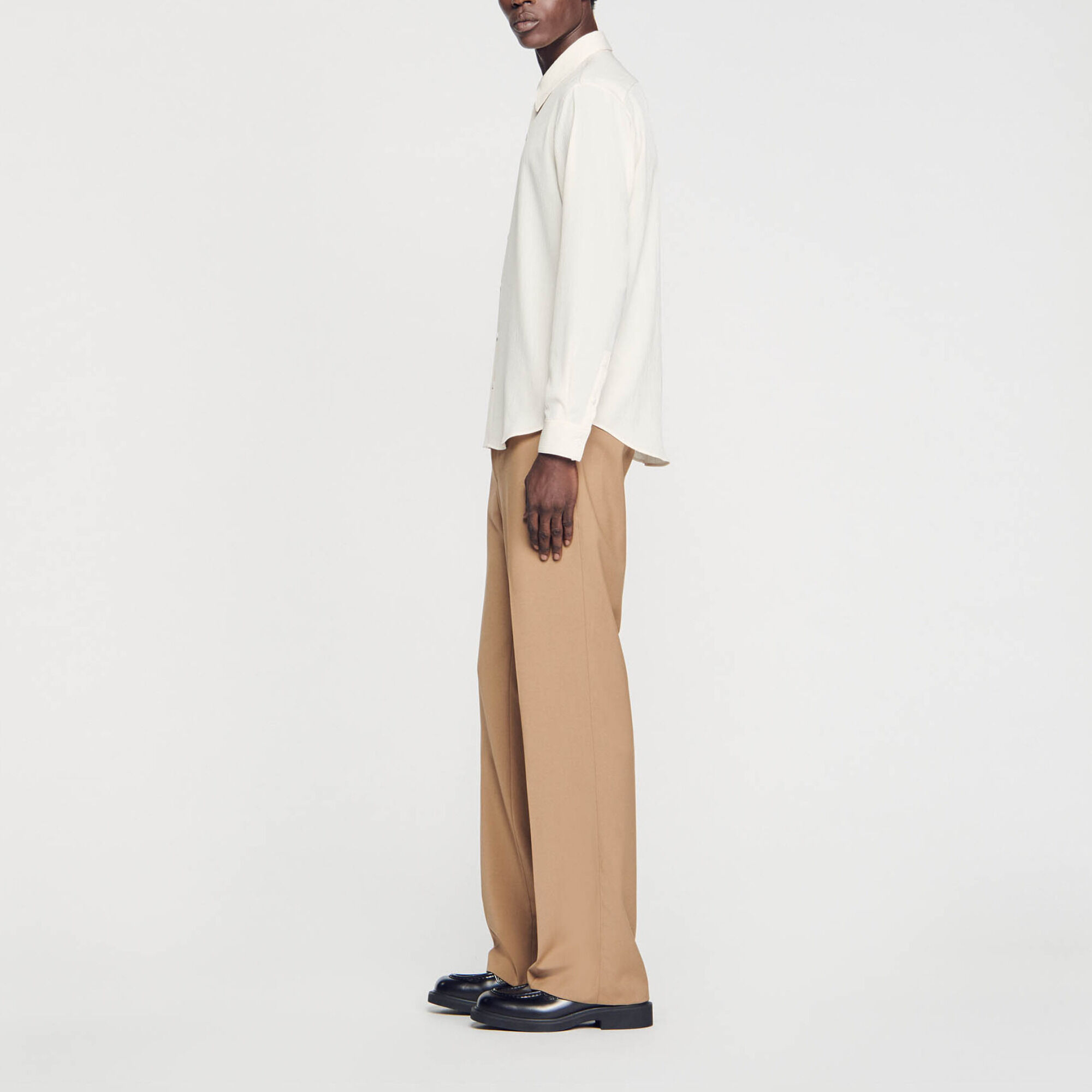 Chemise fluide plissée