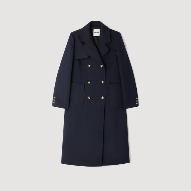 Manteau long croisé