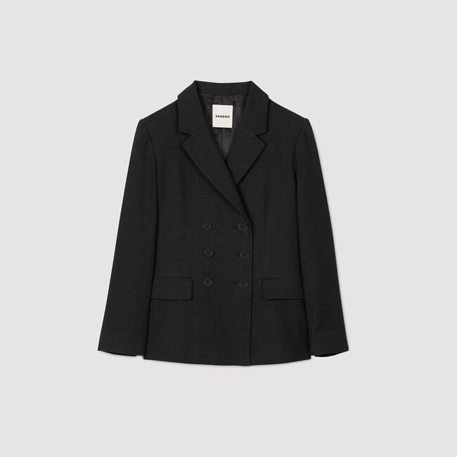 Veste de costume à boutonnage croisé 