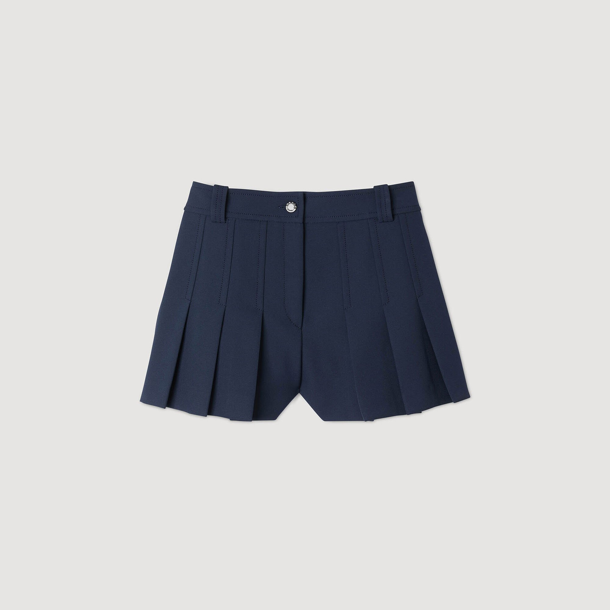 Short de tailleur à plis