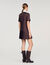 Robe courte satinée imprimée 