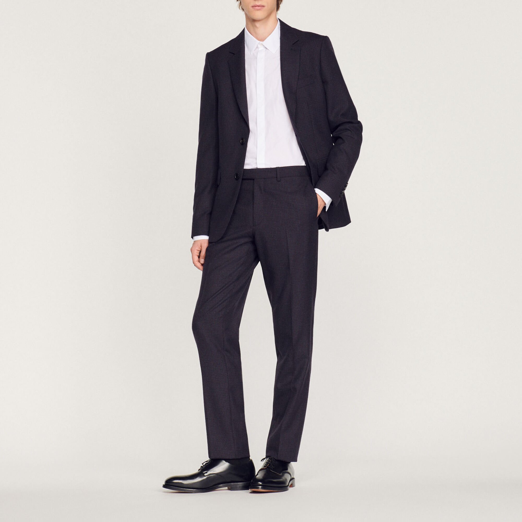 Pantalon de costume en laine vierge