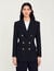 Veste de tailleur à boutonnage croisé