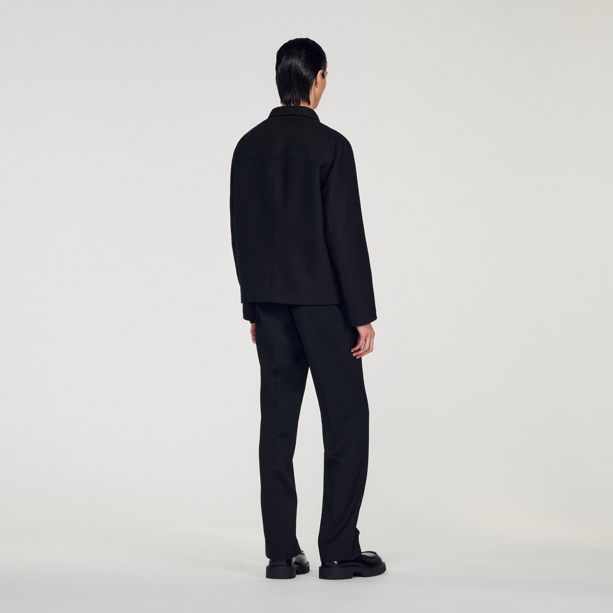 Blouson en laine mélangée