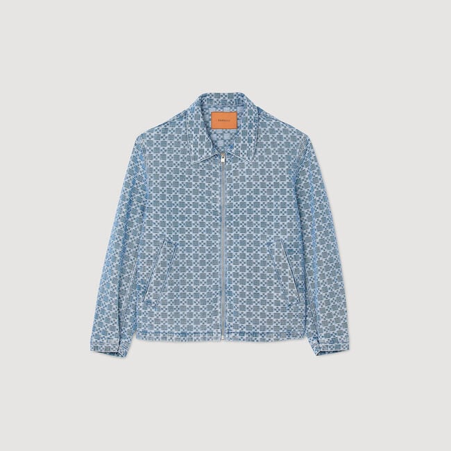 Veste en jean square cross