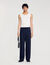 Pantalon large élastiqué
