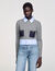 Pull court en laine et cachemire