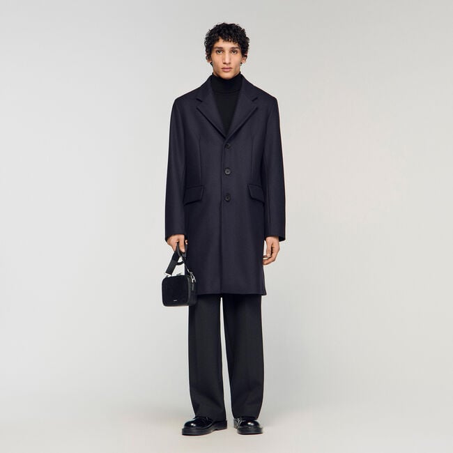Manteau en laine et cachemire
