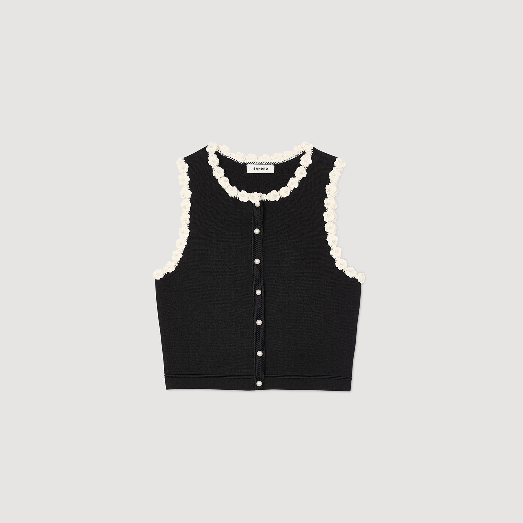 Gilet à détails crochetés 