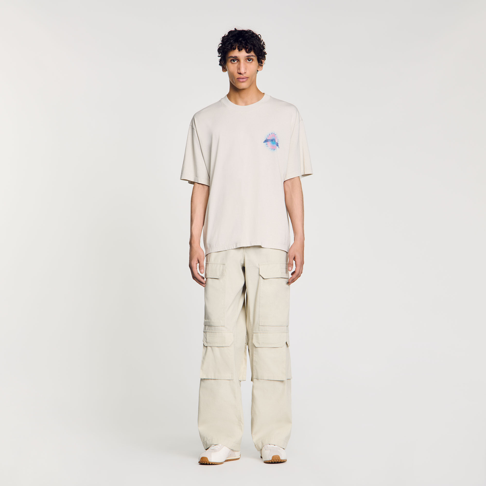 T-shirt à imprimé soleil