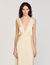 Robe longue satinée