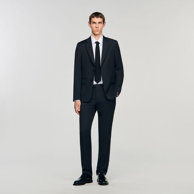 Veste de costume en laine vierge