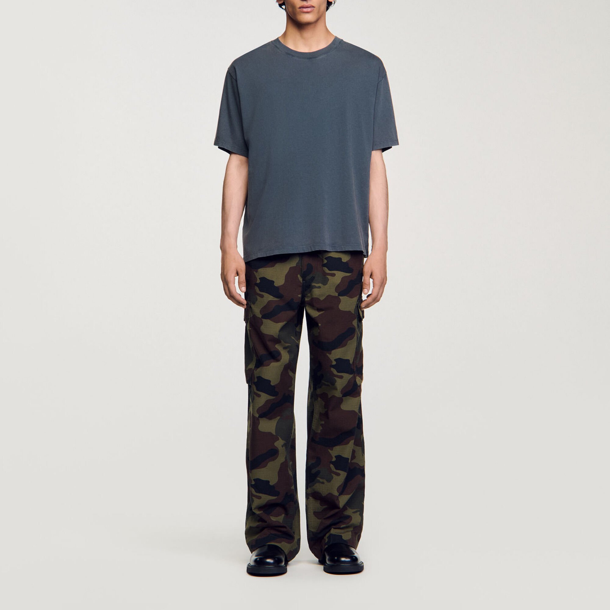 T-shirt effet d&eacute;lav&eacute;