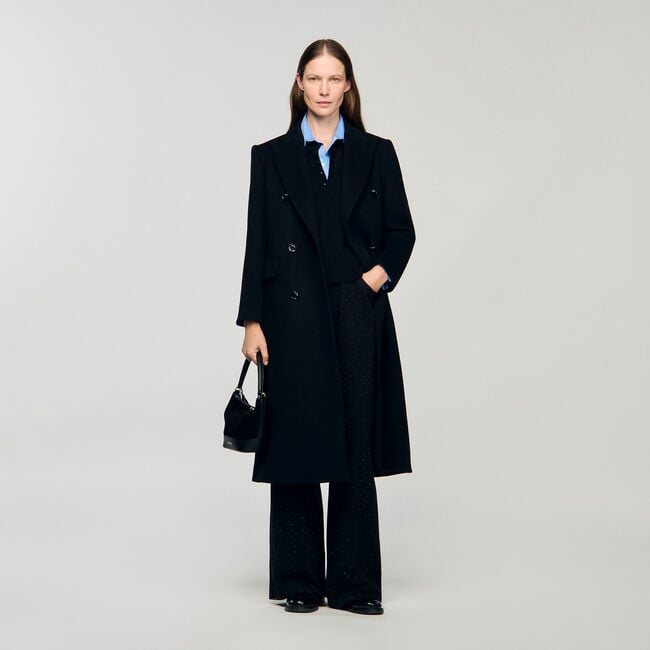 Manteau long en laine  Manteau long en laine