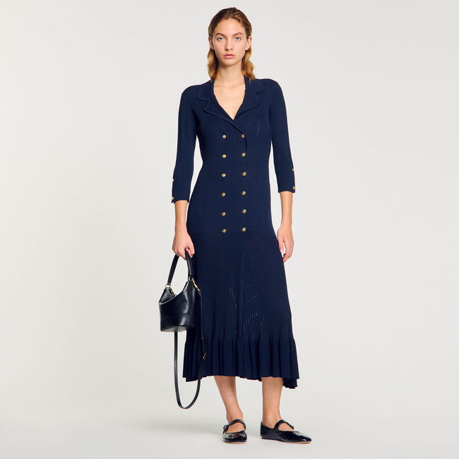 Robe longue en maille