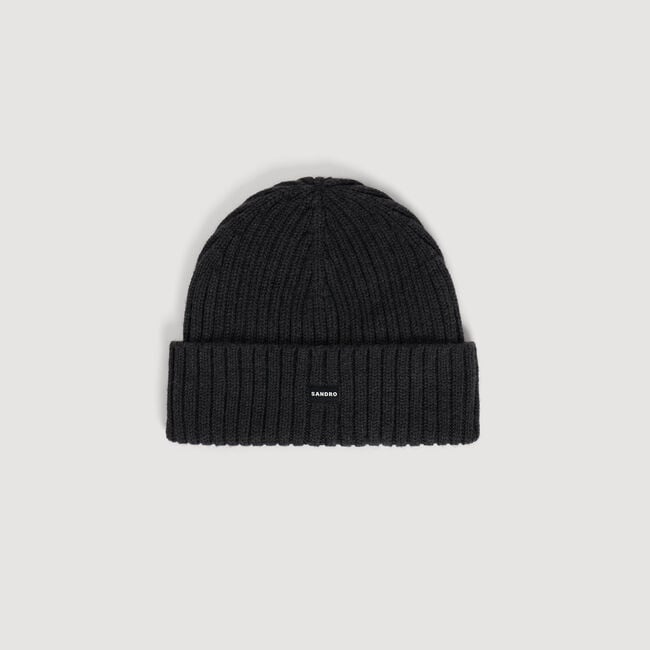 Bonnet c&ocirc;tel&eacute; - Homme | Sandro Paris
