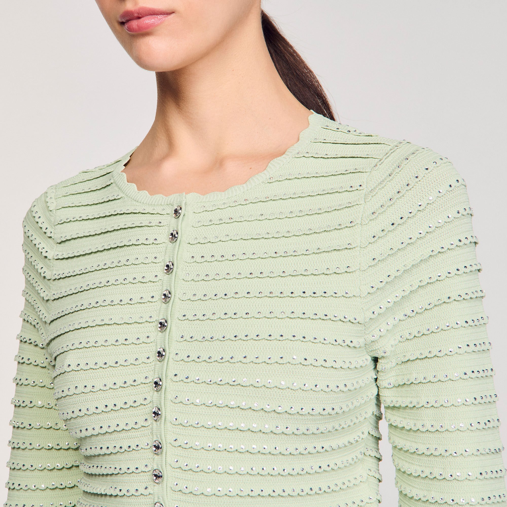 Cardigan strassé