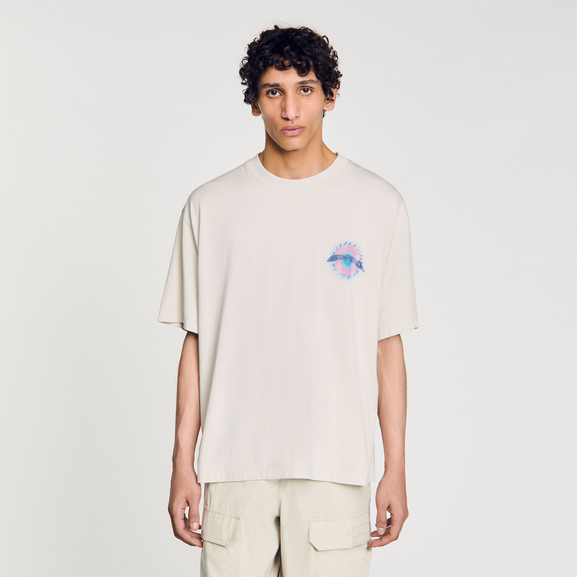 T-shirt à imprimé soleil