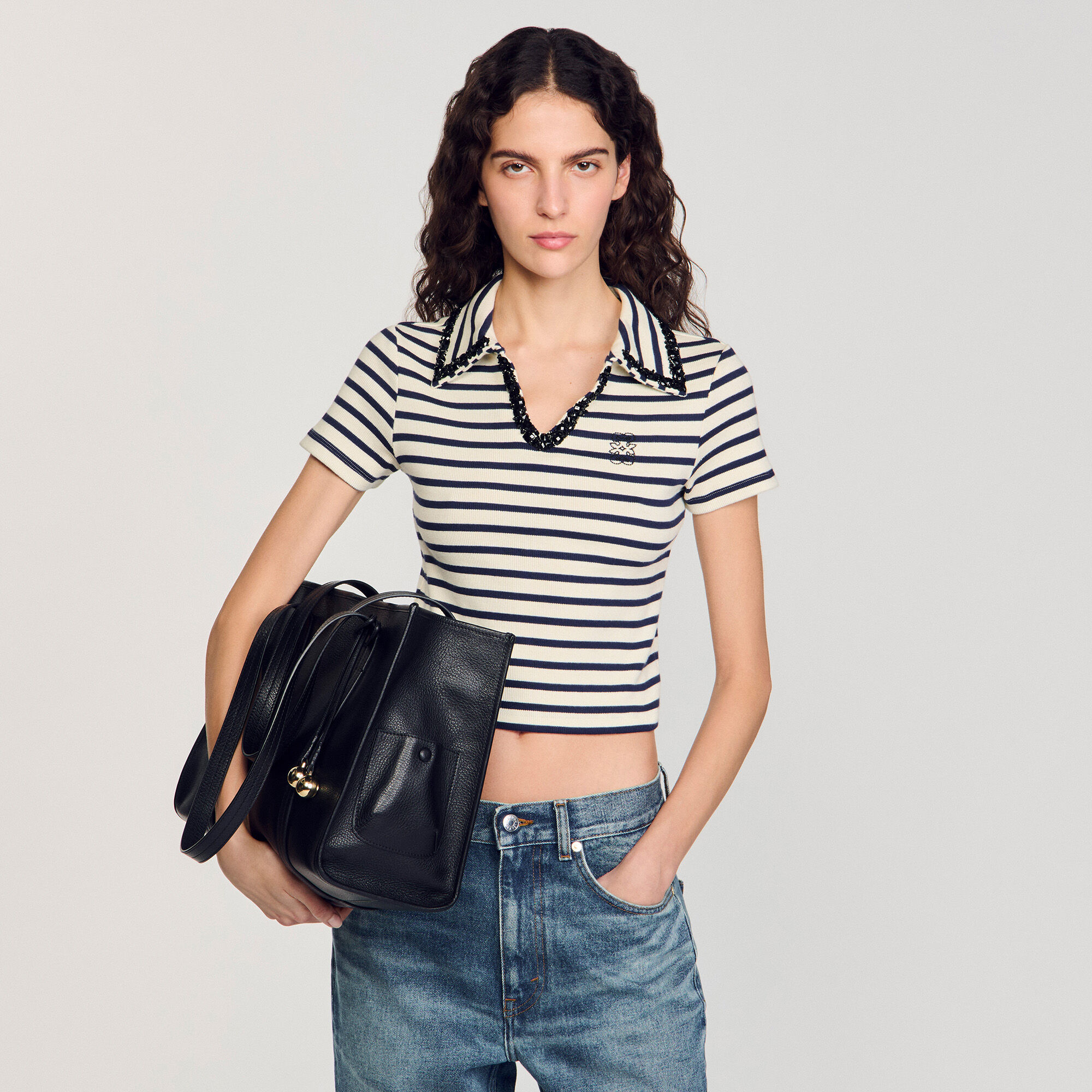 Sac cabas souple en cuir