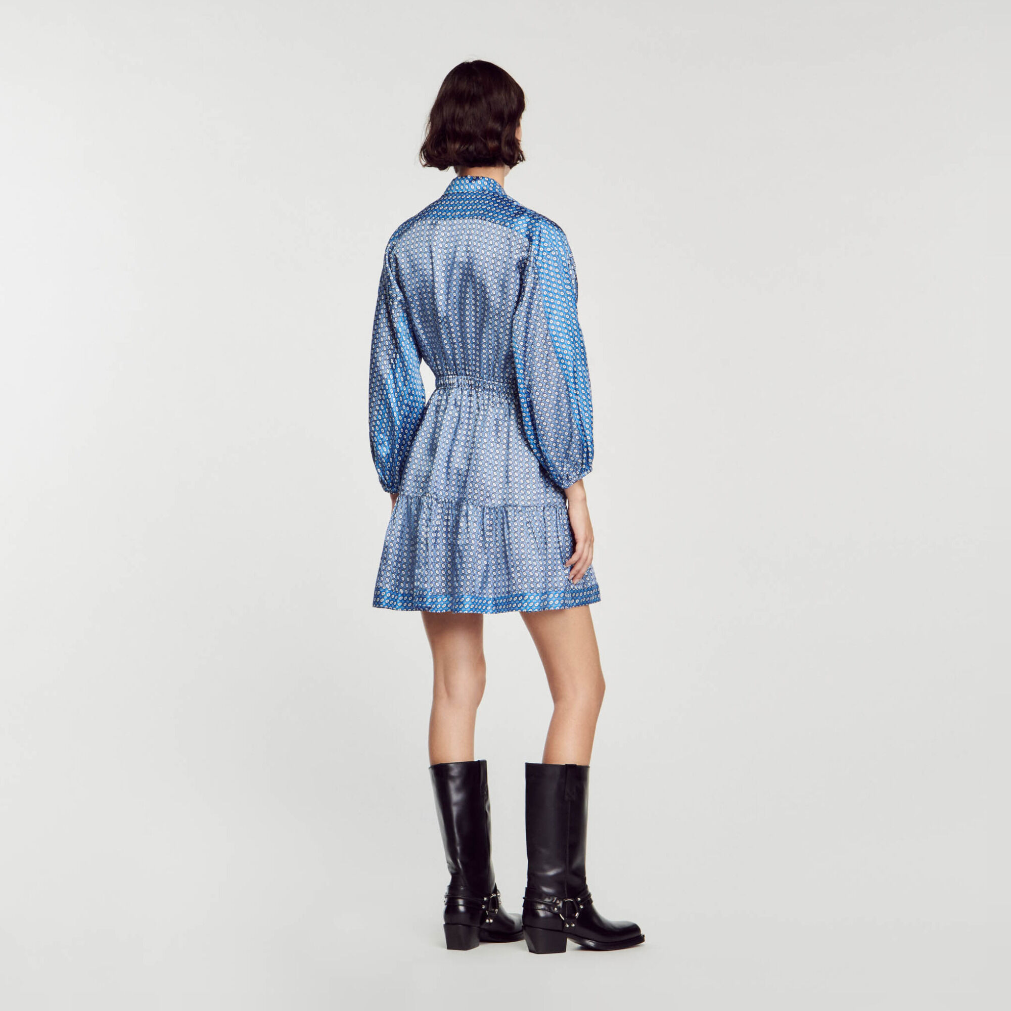 Robe courte imprimé cravate