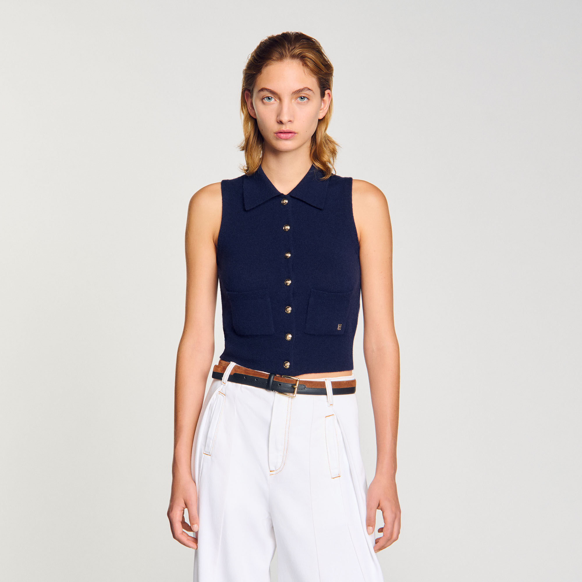 Gilet en laine et cachemire 