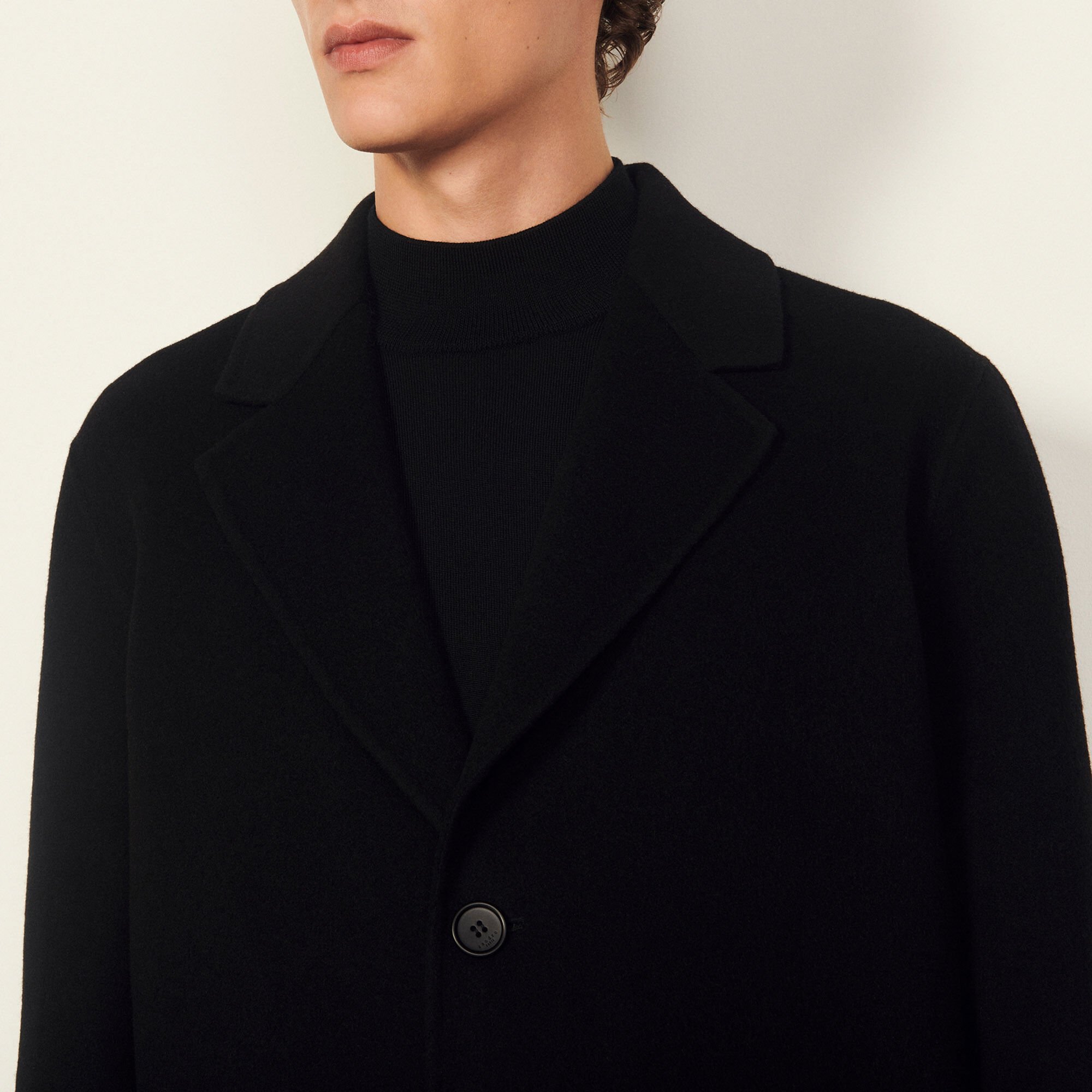 Manteau en laine double face