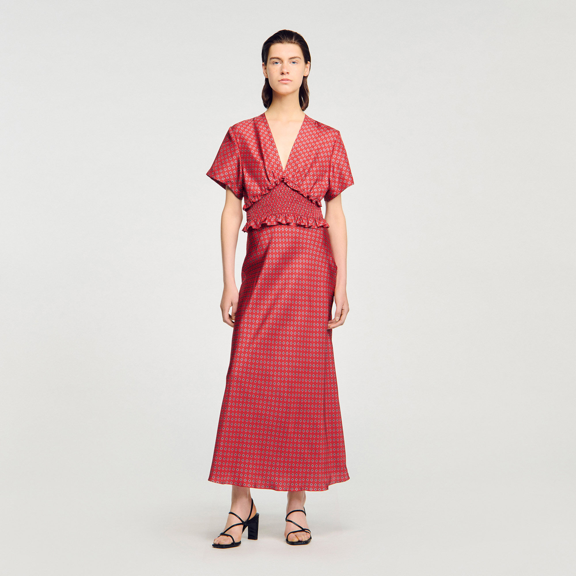 Robe longue imprimé foulard
