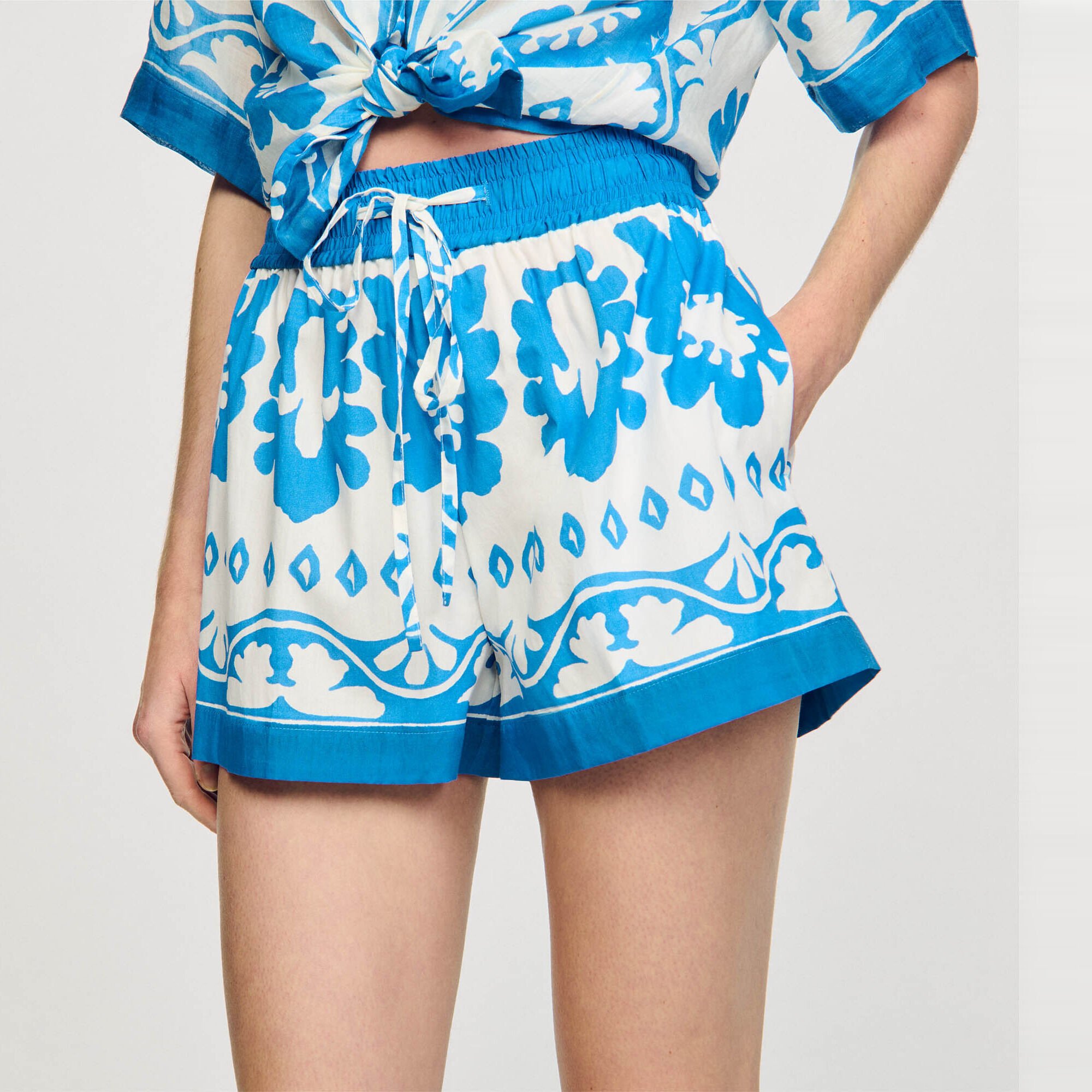 Short large imprimé